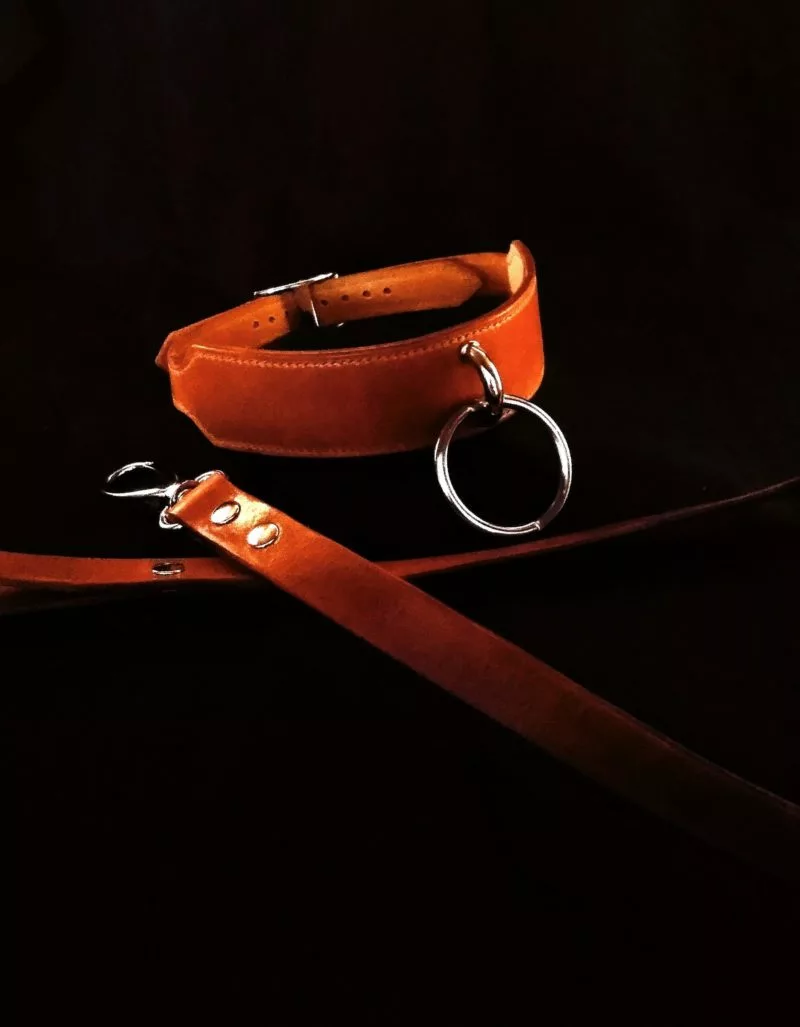 Collier "cognac" + lien – Image 2