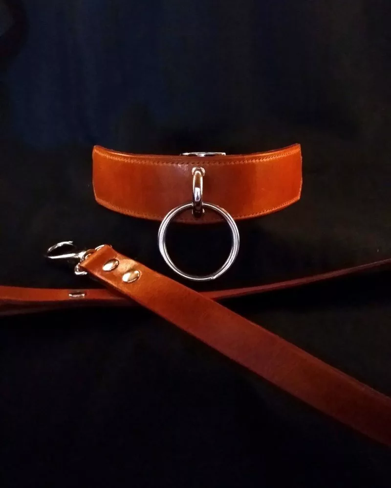 Collier "cognac" + lien – Image 3