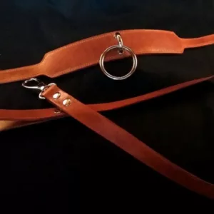 Collier "cognac" + lien
