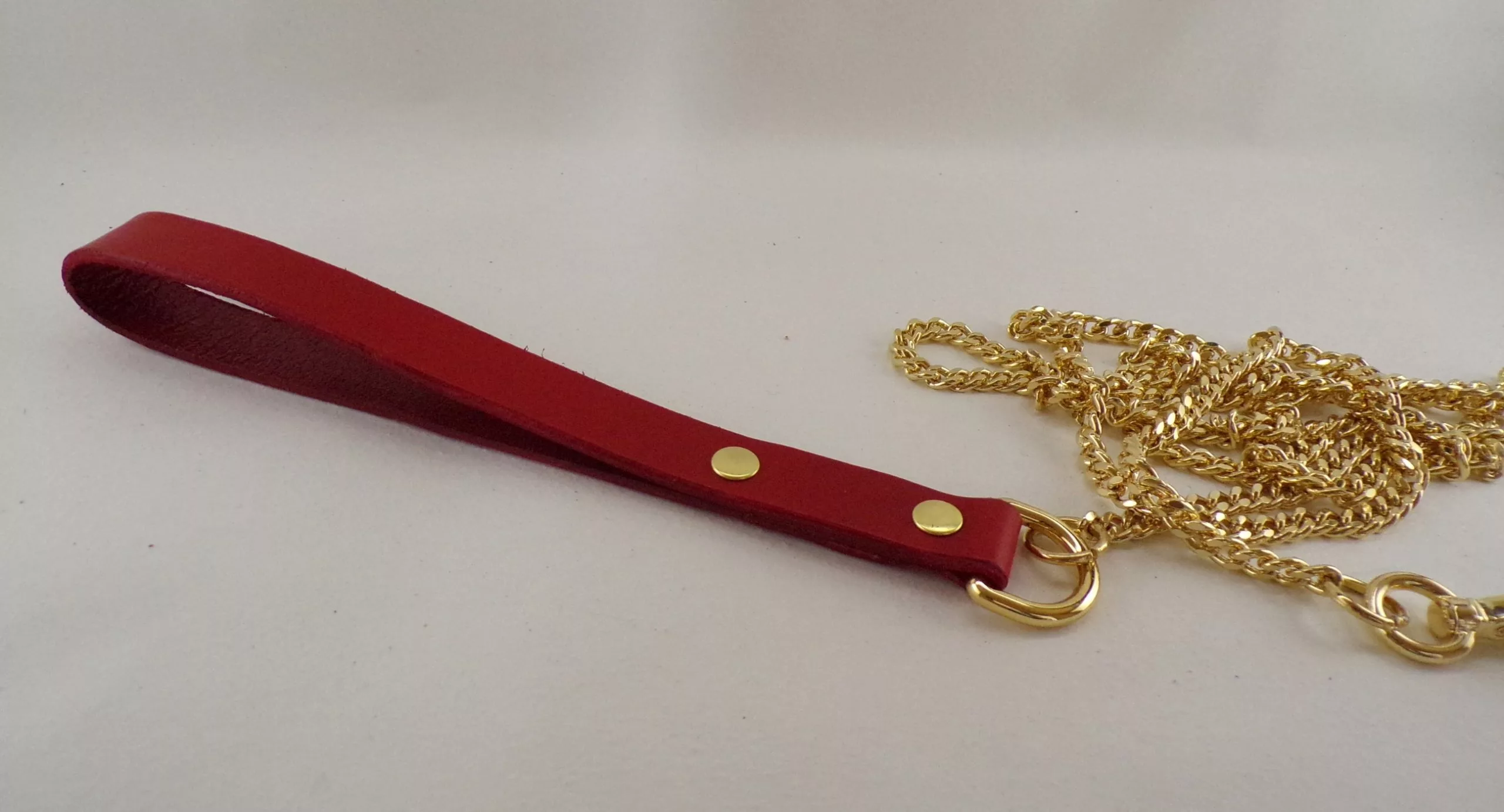 Laisse Bdsm cuir et métal – Image 2