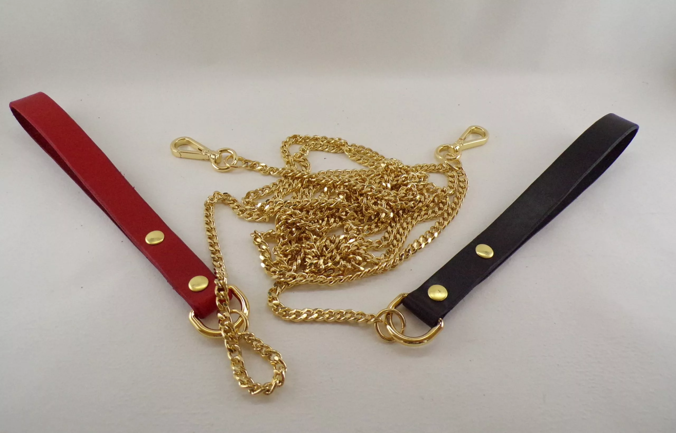 Laisse Bdsm cuir et métal