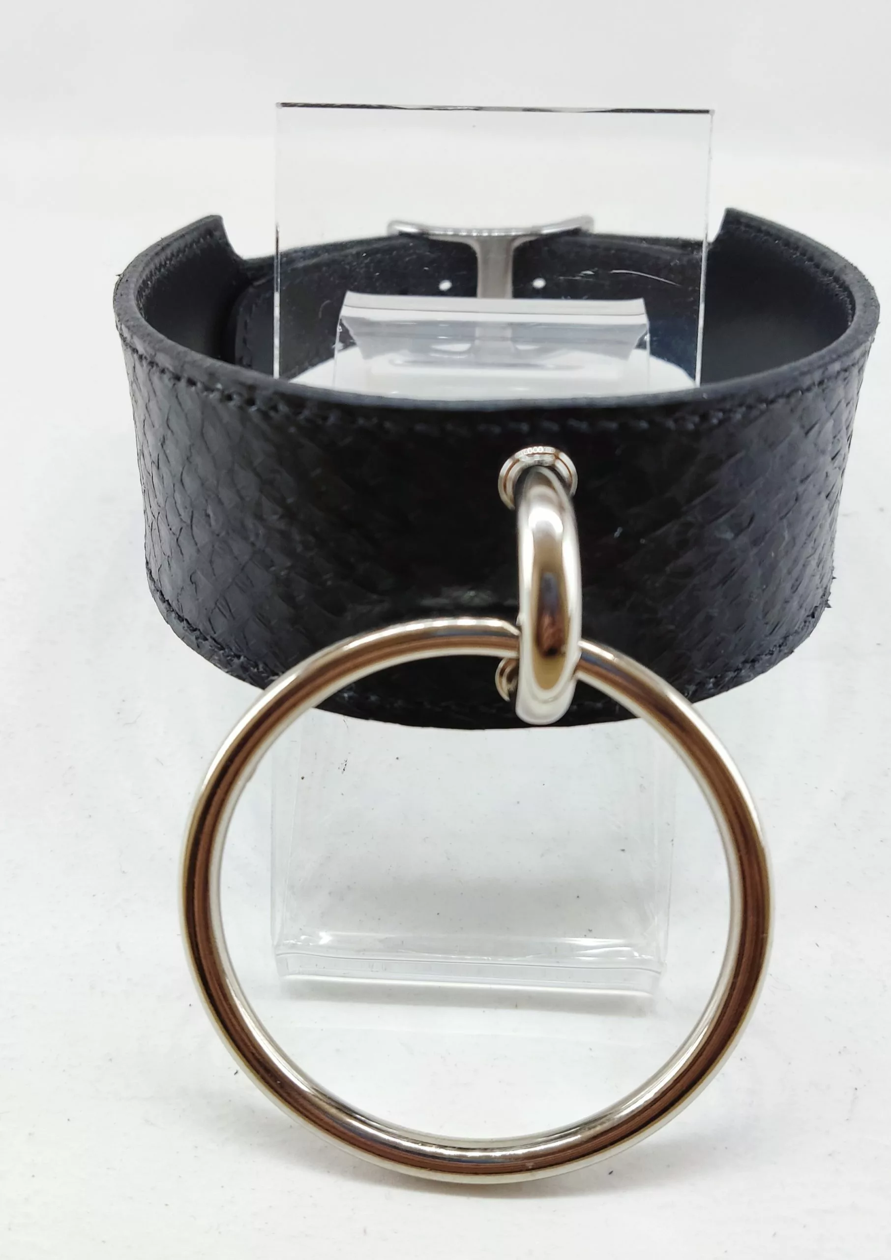 Collier Bdsm noir brillant, gamme "Thétis" – Image 5