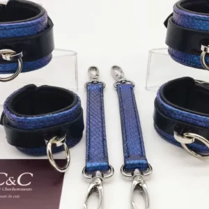 Ensemble menottes/chevilles gamme Thétys / Bdsm cuffs set