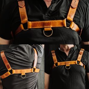 Harnais bulldog en cuir / Leather Bulldog harness