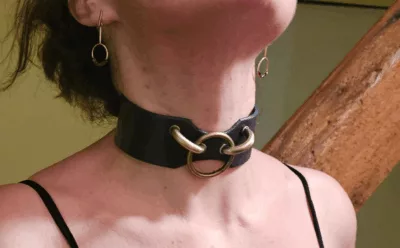 Collier "Colibri" / "Colibri" leather collar – Image 2